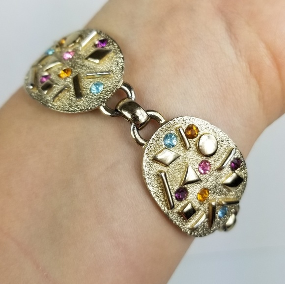 3/$25 Sarah Coventry Gold Tone Link Bracelet - Picture 8 of 8